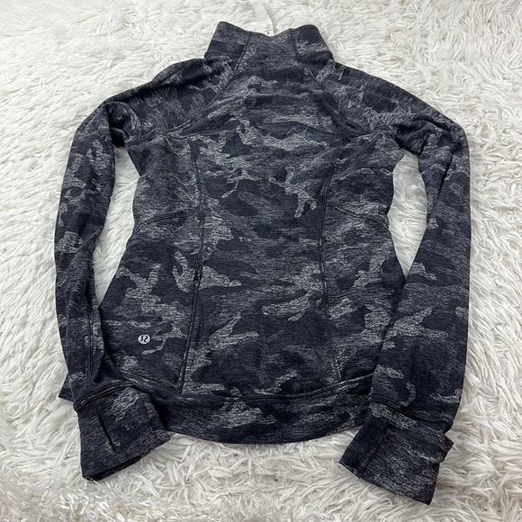 Lululemon Outrun the Elements 1/2 Zip Incognito Camo HTR Black - Picture 7 of 8
